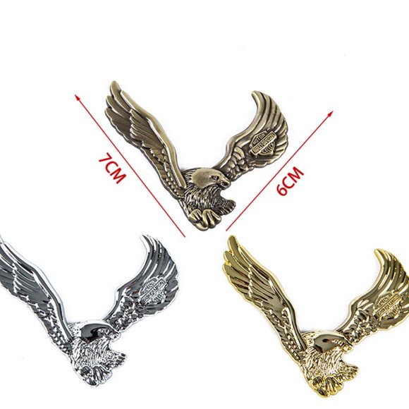 HarleyDavidson Accessories Harleydavidson Eagle Badge Decal Metal